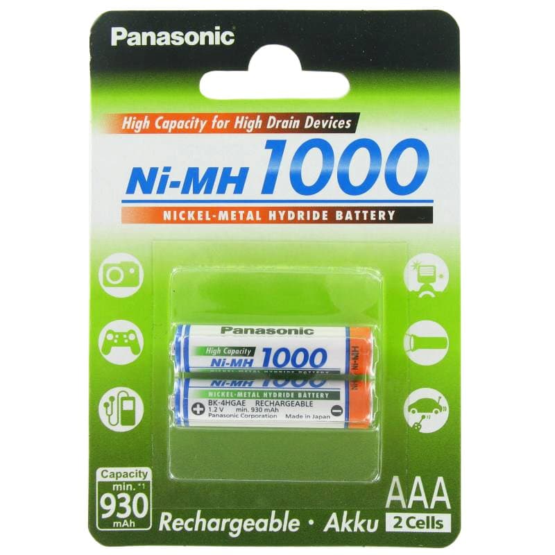 Sanyo Batterie HR-4U Micro / AAA 1000mAh, F734S0911, dernière version disponible de Panasonic (anciennement Sanyo)