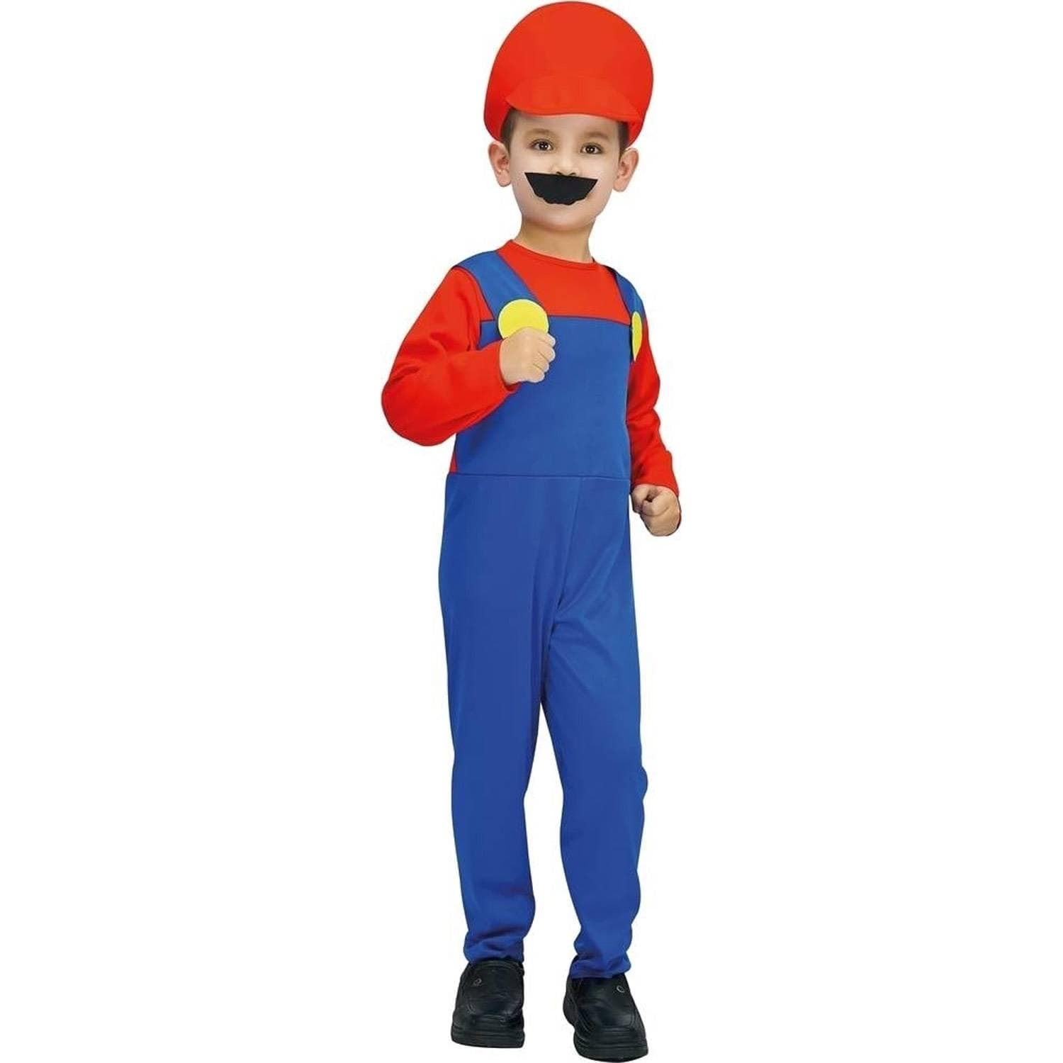 Déguisement enfant plombier rouge 5/6 ans