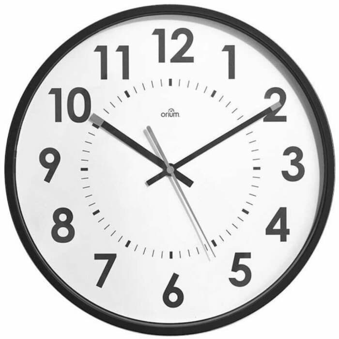 Pendule murale ronde silencieuse noire Disponibilité : Expédié sous 2 semaines Couleur : Noir